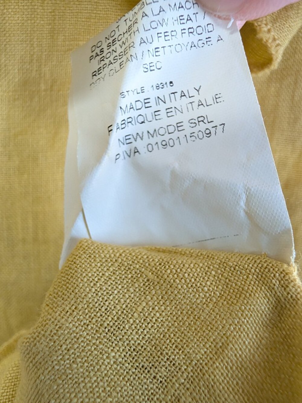 5] Linen Ruffle Collar Button Up Blouse - Picture 7 of 7